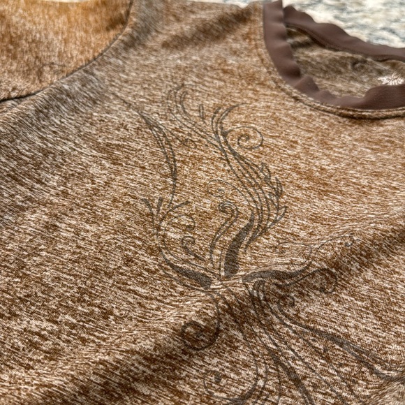 Prana | Boho Yoga Stretch Short Sleeve T-Shirt Size L Large - Picture 12 of 14